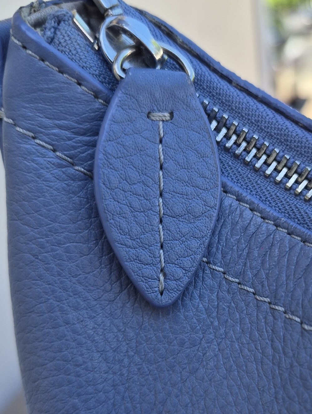 Coach Penelope Cornflower Blue Pebbled Leather Hobo Shoulder Bag - Picture 9 of 12